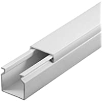 SCOS Smartcosat Canaleta para cables de 10 m (16 x 16 mm x 10 x 1 m)- autoadhesiva- de plástico PVC- para montaje en…